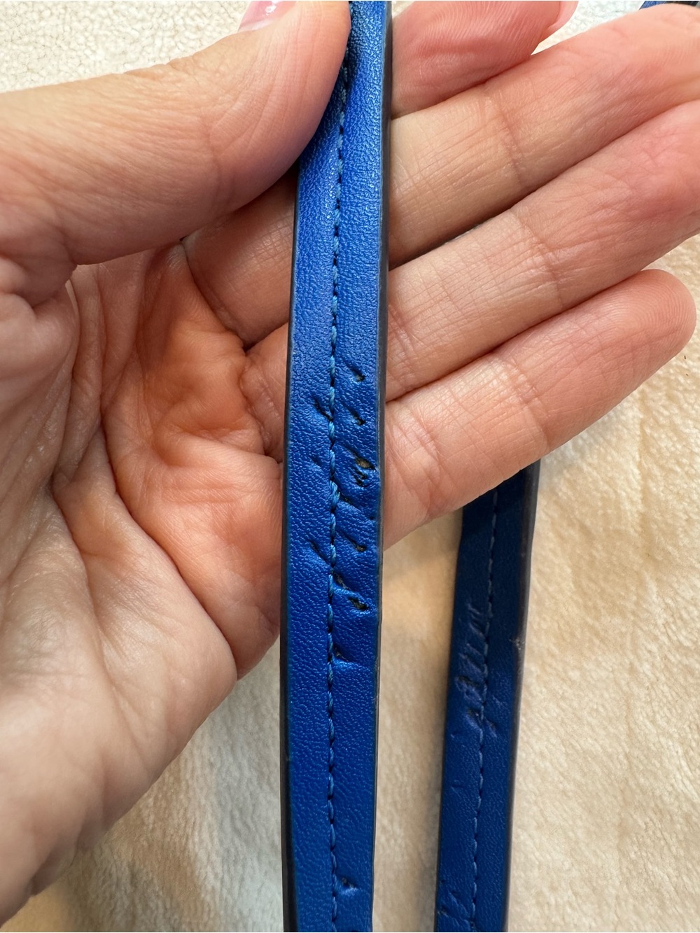 Tory Burch Ever-Ready Mediterranean Blue Coated Canvas Zip Tote 💙 - Picture 4 of 14